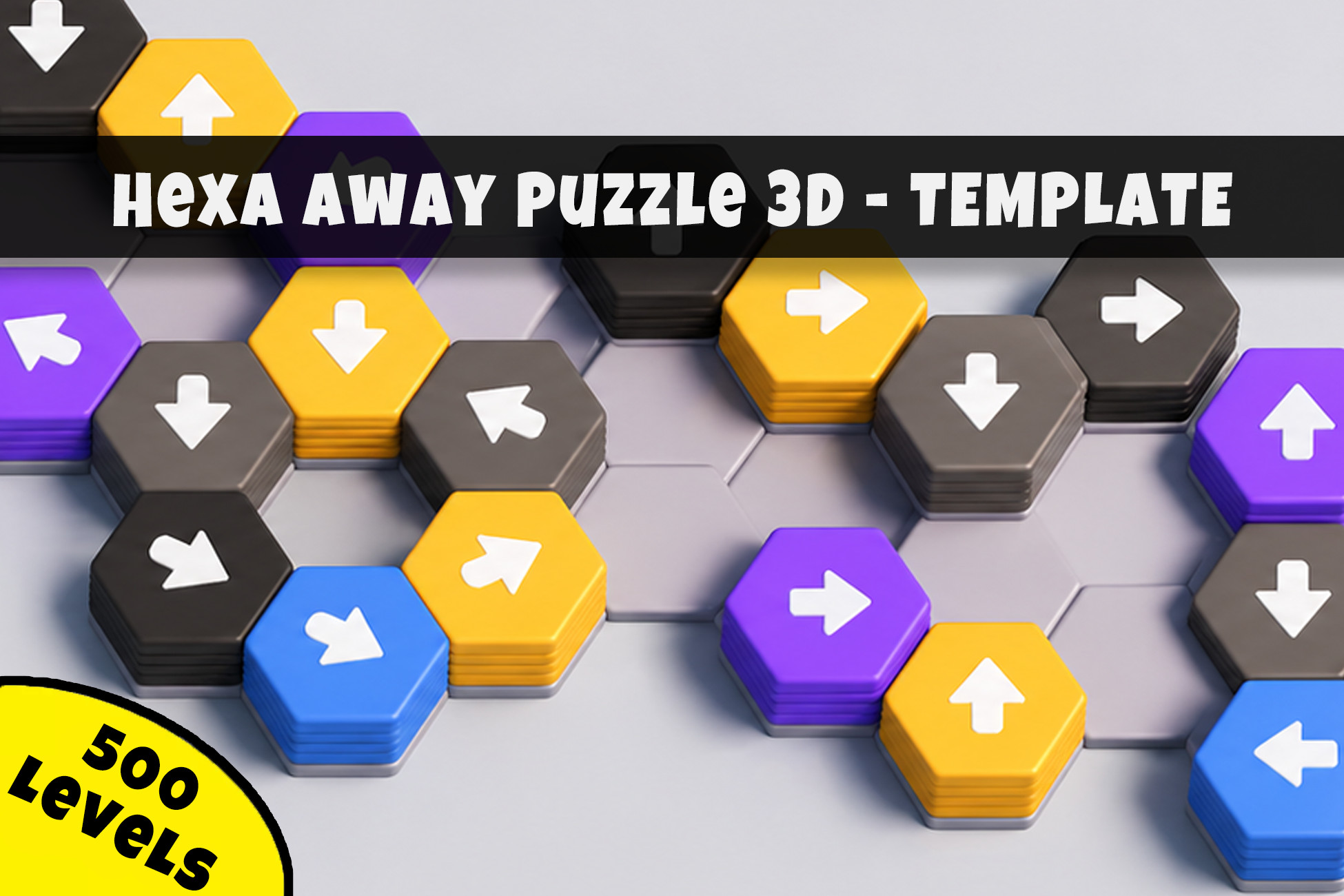Hexa Away Puzzle 3D | Template + Level Editor