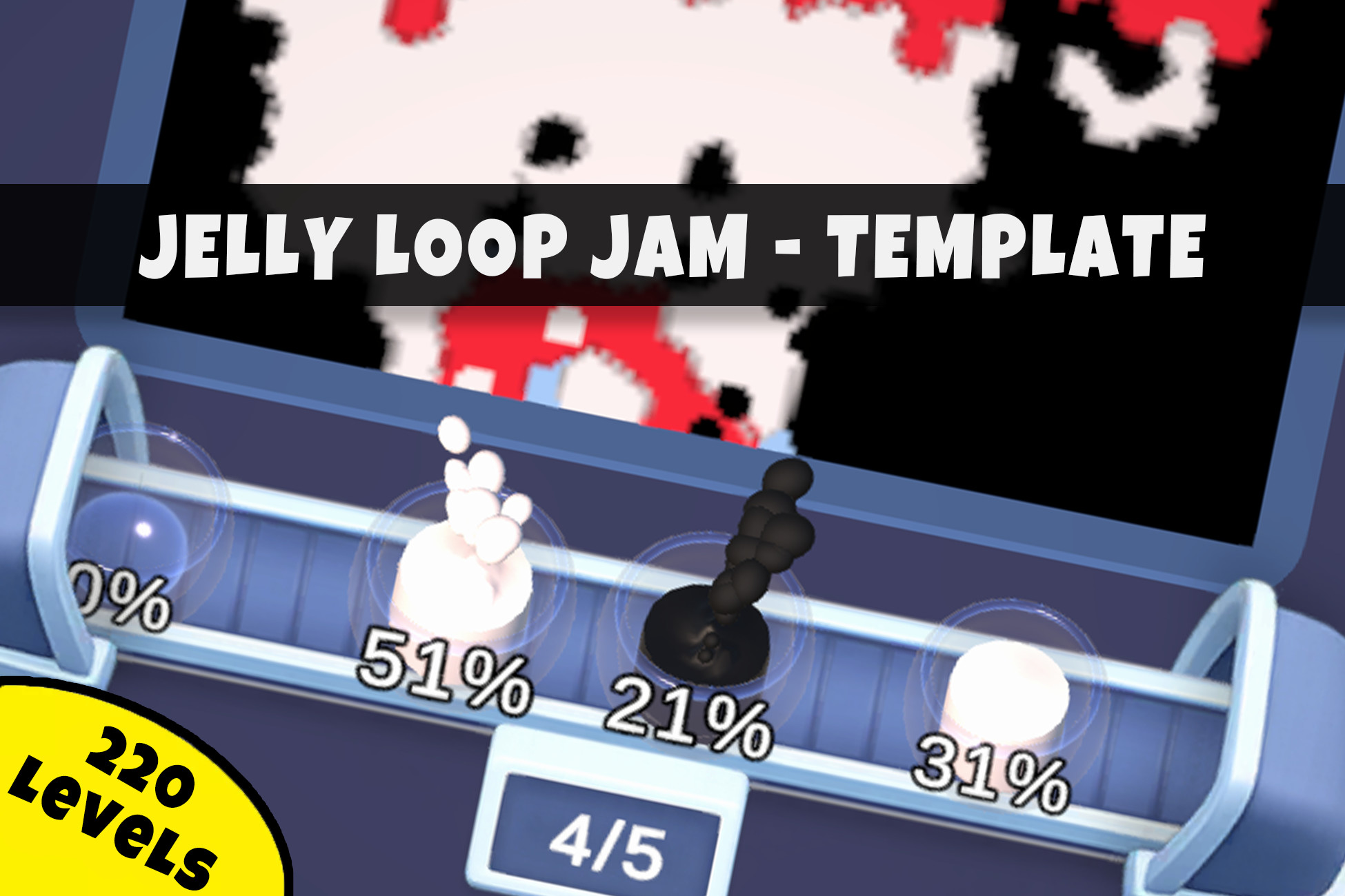 Jelly Loop Jam | Sorting Puzzle Template + Level Editors
