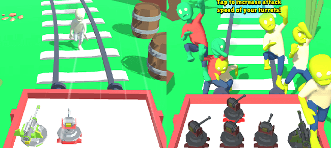 Gun Merge Zombie Attack Train
