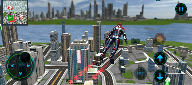 Flying SuperHero Rescue Battle