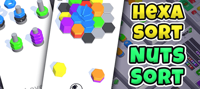 Hexa Sort + Nuts Sort | 2 HyperCasual Puzzle Games | Unity