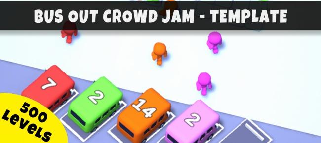 Bus Out Crowd Jam | 3D Puzzle Template + Editor