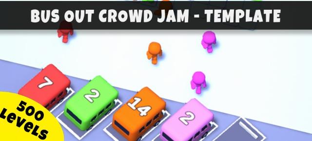 Bus Out Crowd Jam | 3D Puzzle Template + Editor