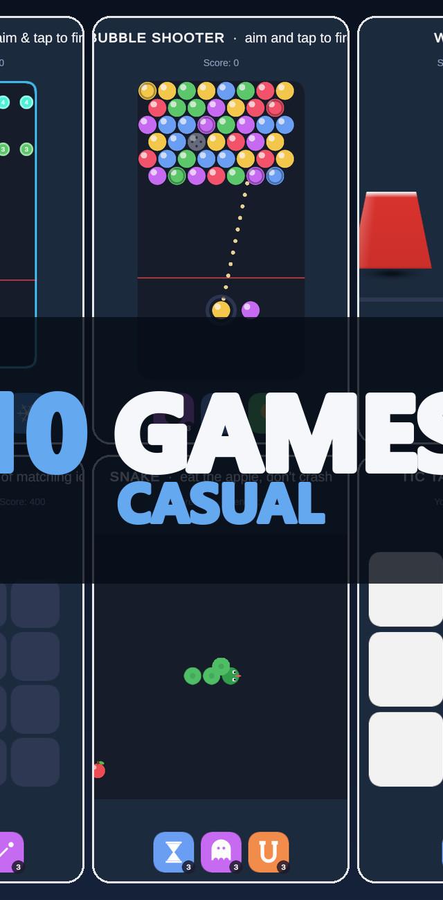 Mini Game Templates Casual - 10 Casual Starters for Unity