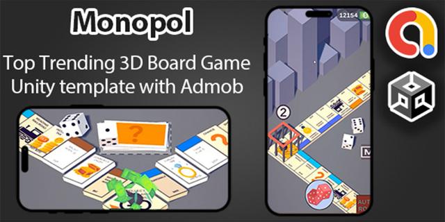 Monopol | 3D Board Game Template + AdMob