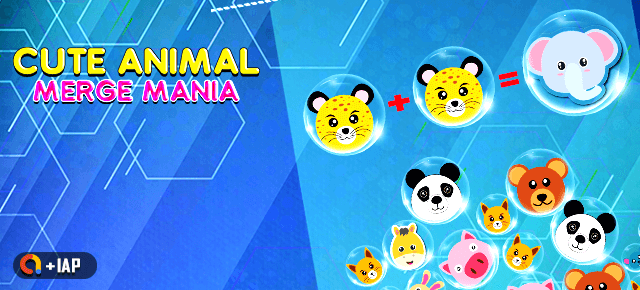 Cute Animal Merge Mania: Puzzle Unity Game Source Code