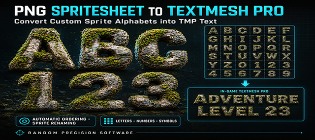 PNG Spritesheet to TextMesh Pro Converter 