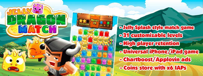 Jelly Dragon Pop – Castle Blitz Match 3 Puzzle Game