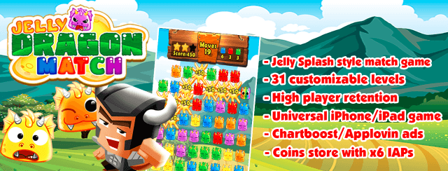 Jelly Dragon Pop – Castle Blitz Match 3 Puzzle Game